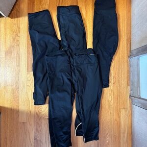 LOT of 5 Pairs of Zella Blk Workout Leggings Sz M